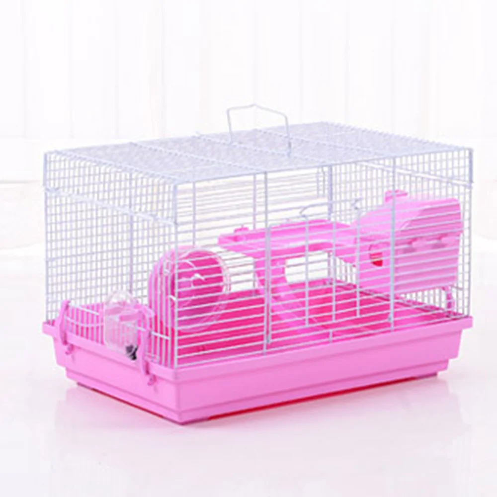 Steel Hamster cage in pink colour