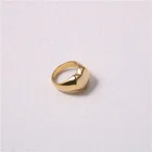 Gold Plated Heart Rings Gold New Premium Gold Plated Heart Stainless Steel Rings For Women Jewelry