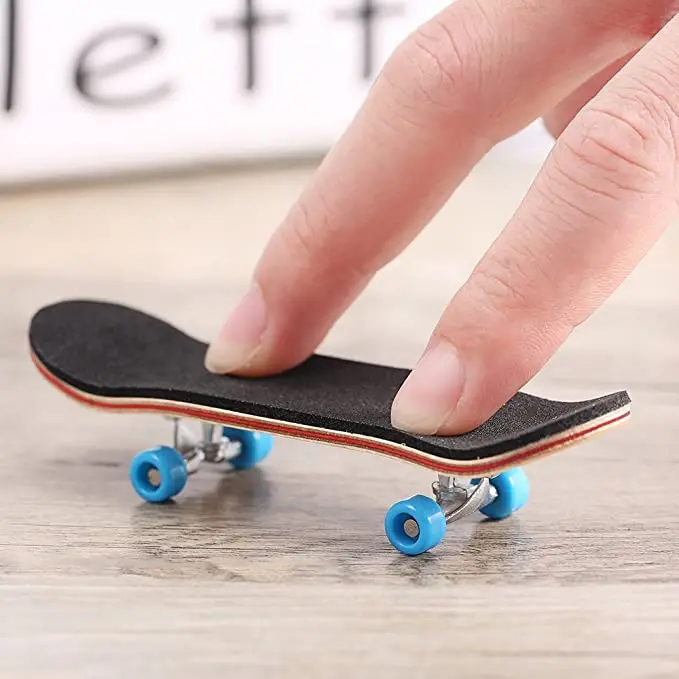 Professional Mini Skateboards Bearing Wheels Skid Pad Maple Alloy Fingerboard To 