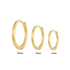 Hoop Hoop Earrings ROXI 3PCS Set Fashion Earring Jewellery 18k Gold Classical Huggie Hoop Earrings