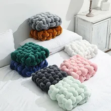 Custom Size Nordic Insulated Decorative Bay Window Cushion Square Backrest Plush Pillow Sofa Cushion Lumbar Pillows Seat Cushion