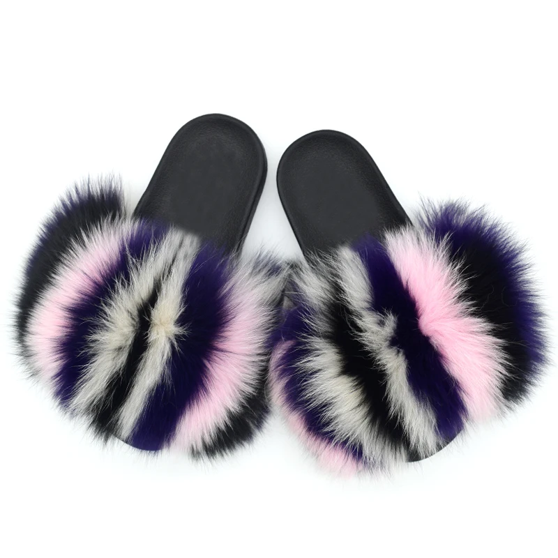 mommy and me fur slippers