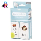 Kids Card Customized Color Printing Factory Price Durable Paper Round Corner Kids Card Learning Games