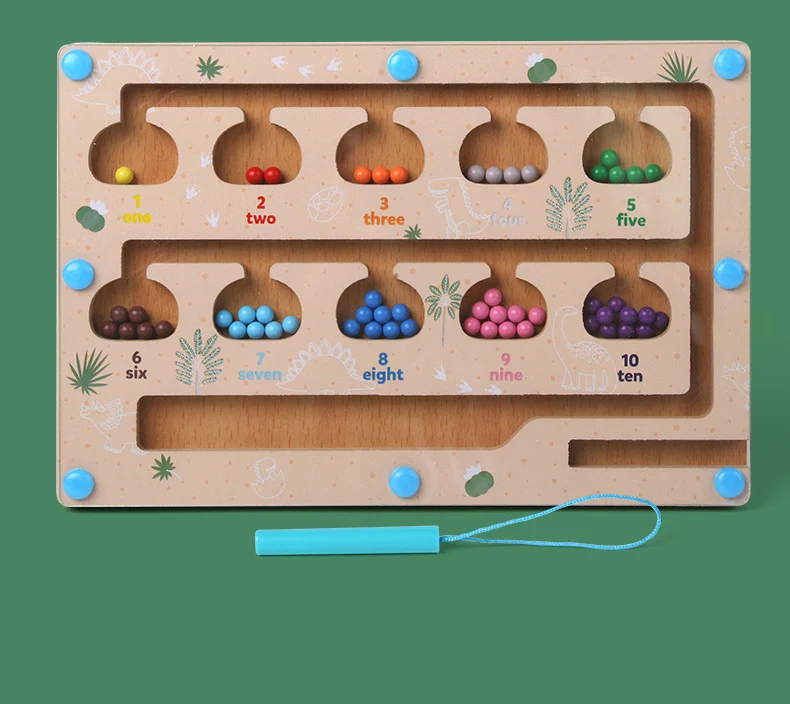 CPC CE Magnetic Bead Maze Toy Puzzle Board Montessori Baby Frühpädagogisches Stiftkontroll-Trainingsspielzeug für Kinder, Jungen und Mädchen, Herstellung