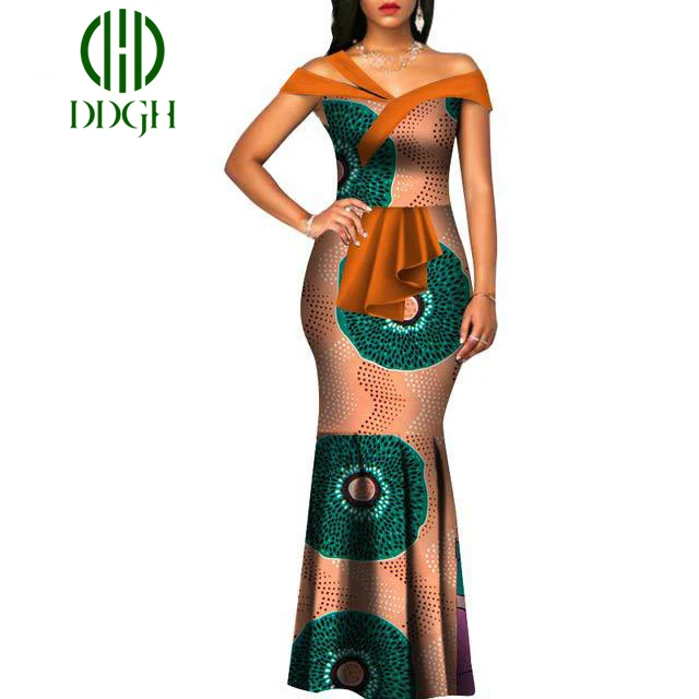 African Ethnic Women S Dress Skirt Ankara Long Dress Banquet Daily