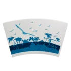 Lined Paper Factory Direct Sale Poly Lined Printed 160gsm Paper Cup Fan For 2.5oz Paper Cups Machines Use