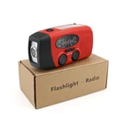 Radio High Quality Am/Fm Solar Hand Crank Led Flashlight Self Powered Weather Radio