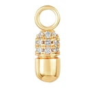 Charm Charm Gemnel 925 Sterling Silver Manufacturer Custom Jewelry Cute Pill Pendant Fashion Capsule Charm 2021