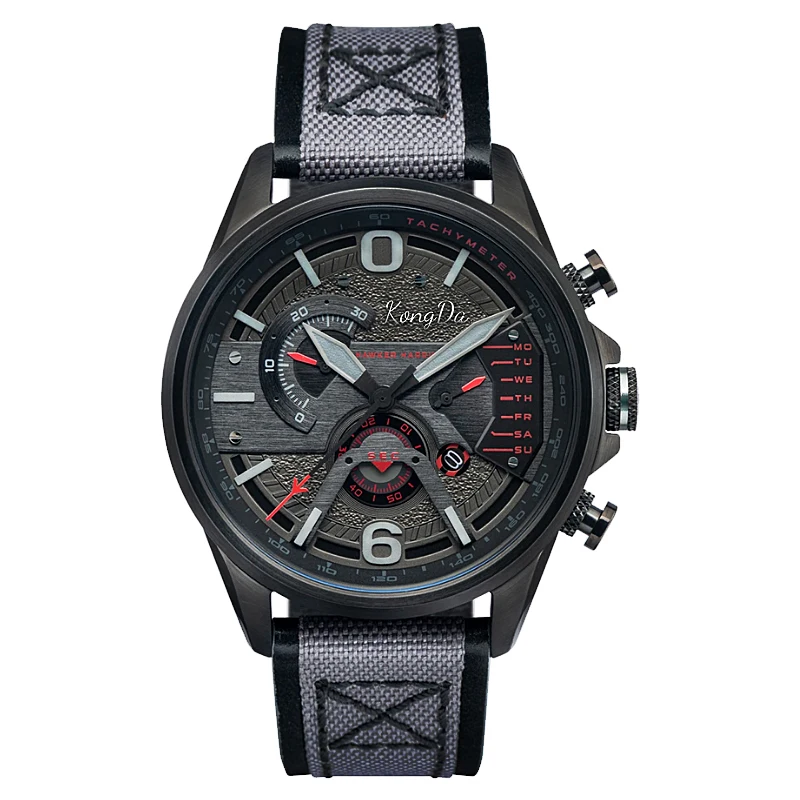 Luxury Oem Watch Custom Logo 44MM Case Size 5ATM Montre Brand Designer Men Quartz Chronograph Watches