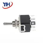Wholesale Factory Supply Black On-off-on 6pin Momentary Latching Spst Solder Toggle Switch