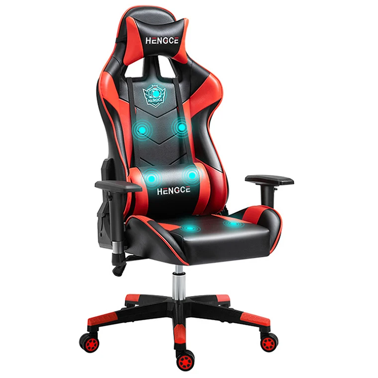 gaming chair with vibration and footrest