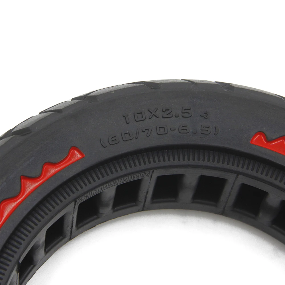 Off-road 10 Inch Wheel Rubber Honeycomb 10x2.50 Solid Tyre for MAX G30 Electric Scooter Spare Parts