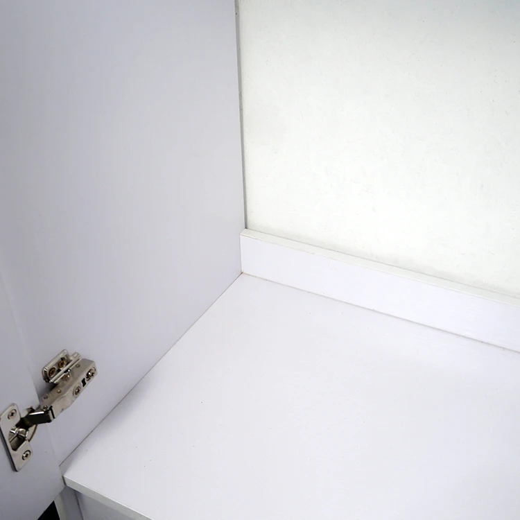 Tarpul Modern Nordic Design White Bathroom Vanity Cabinet Stainless Steel MDF Wooden Plywood Board Floor Mounted 5 Year Warranty manufacture