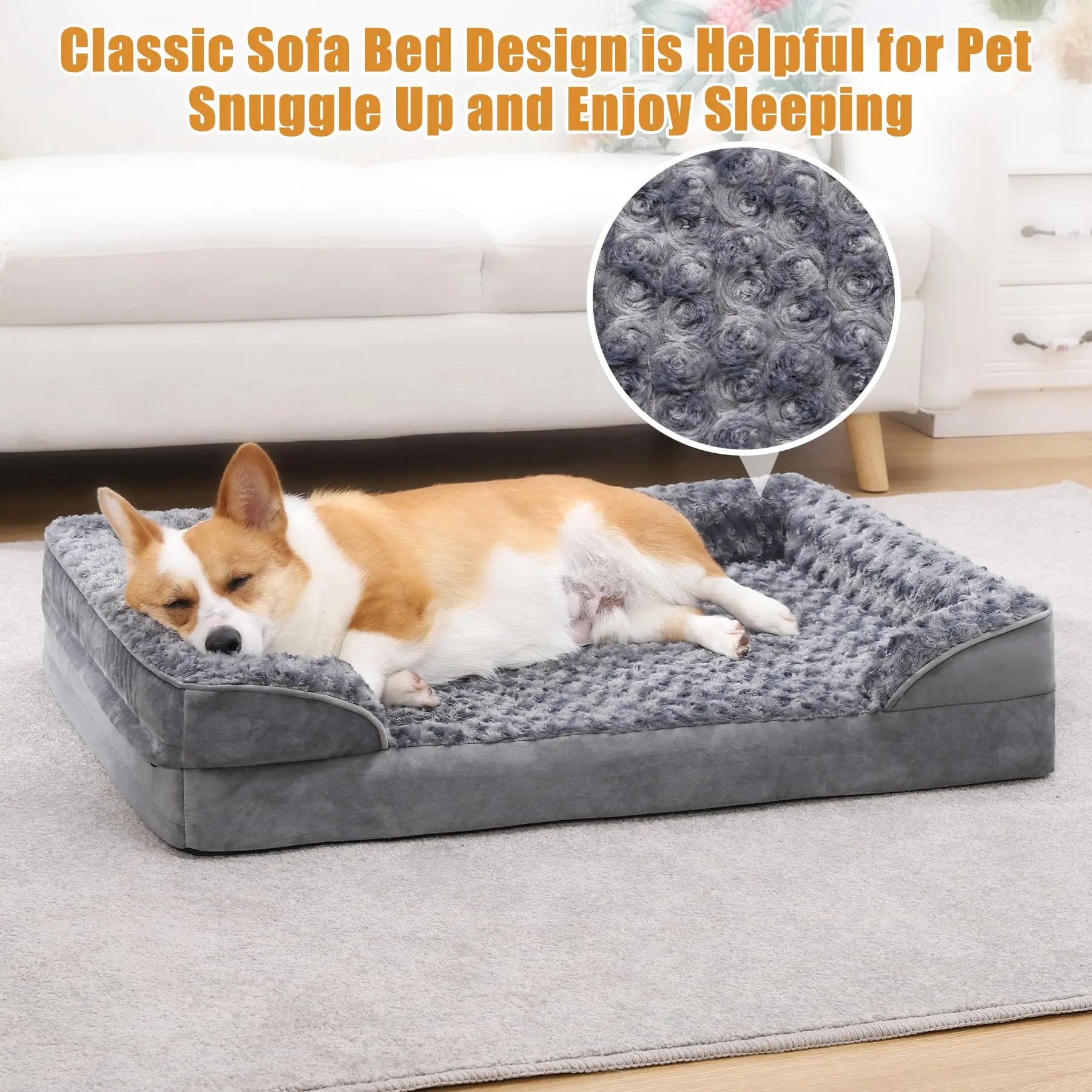 product factory oem custom removable cover egg crate foam orthopedic dog sofa bed memory foam large pet beds for dogs-48