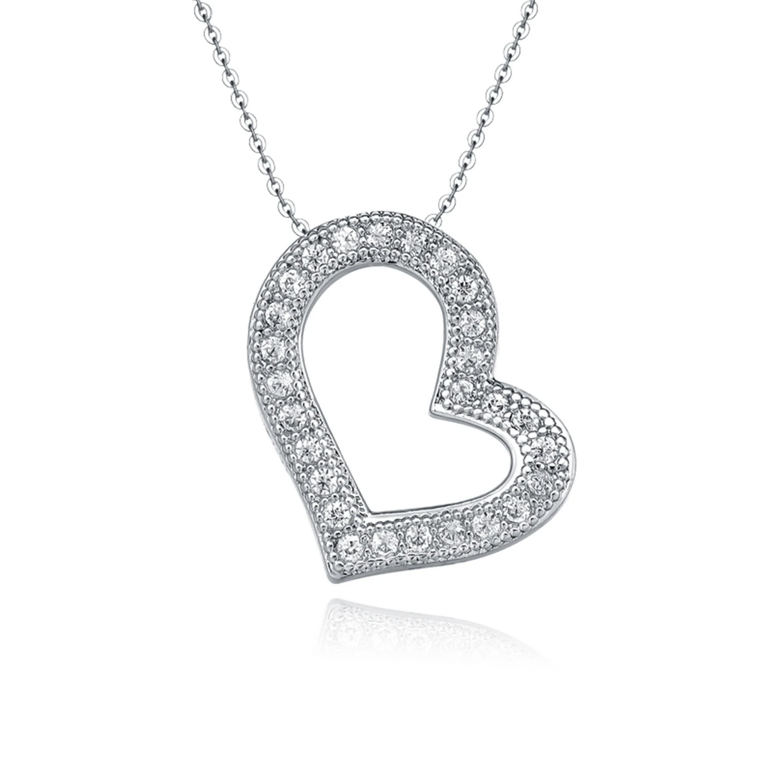 Love Heart Hollow Out Crystals Stone 925 Sterling Silver Personliaze Jewelry Set For Women(图6) Love Heart Hollow Out Crystals Stone 925 Sterling Silver Personliaze Jewelry Set For Women(图6)