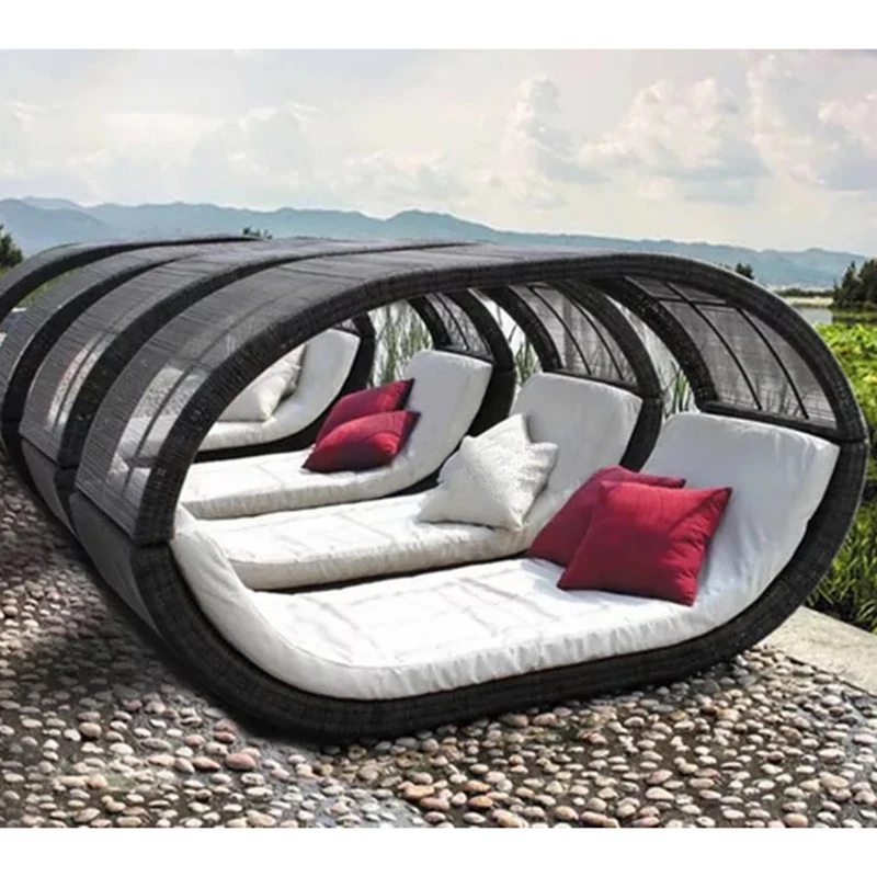 rattan sun day bed