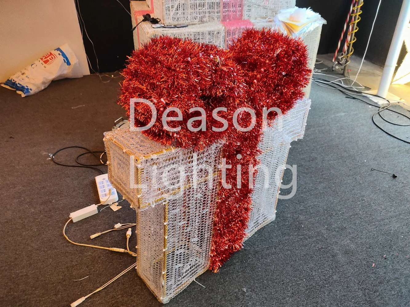 Lighted christmas gift boxes 6