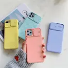Cases Case Phone Cases Shockproof Lens Sliding Window Frosting Phone Case For Iphone 12 Pro Max