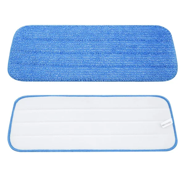 Microfiber Floor Pads, 18", Blue, Pack Of 10 Pads