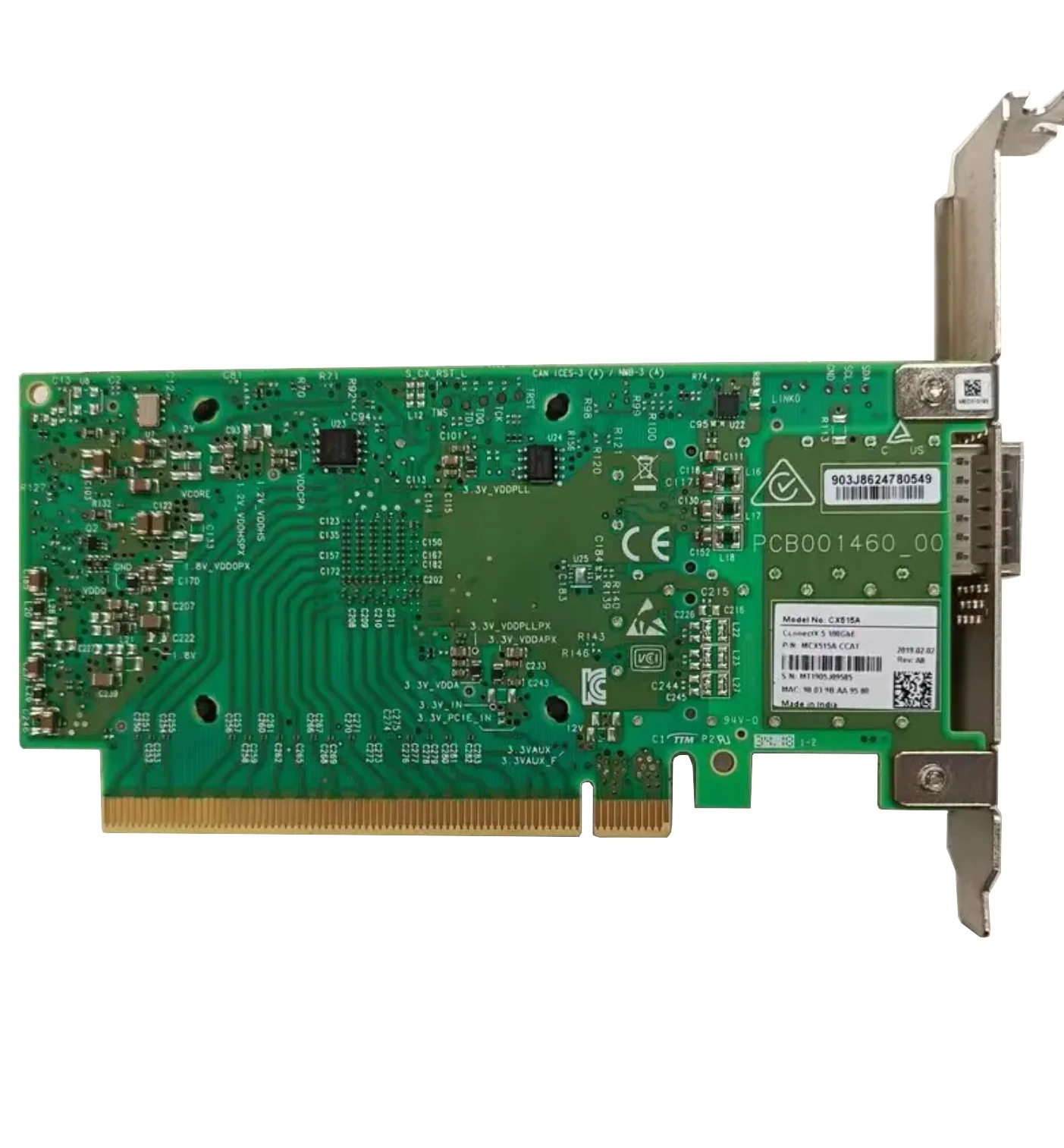 Mellanox ConnectX-5 50GbE Single-port QSFP28 PCIe 3.0 x16 Server Network Interface Card