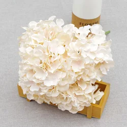 White color real touch 5 Heads faux hydrangea flowers for home wedding decoration silk hydrangea flowers