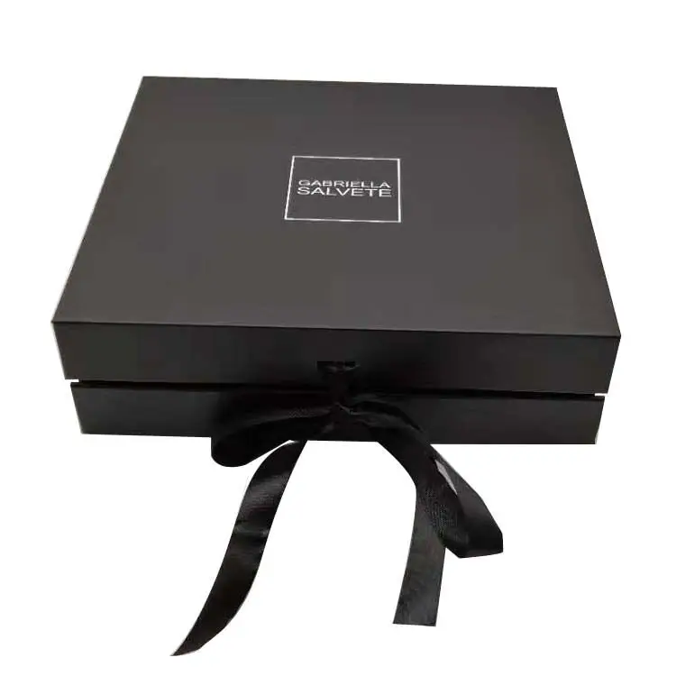 black jewelry bracelet box luxury gift box packaging flip box in