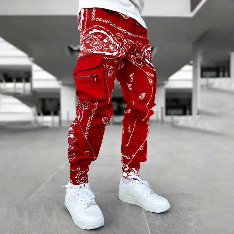Jy032 Long Bandana Plaid Pants 