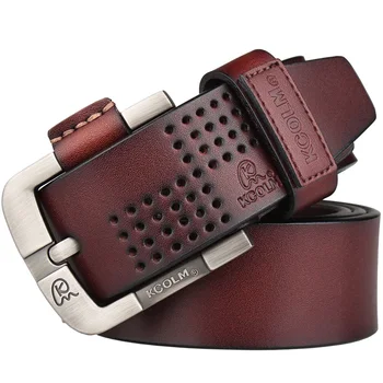 Custom Cowhide Men Fashion Designer Belt Genuine Leather Belt