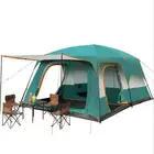 Family 5-8 Person Luxury Large Dome Family Waterproof Folding 3 Rooms Outdoor Camping Tent