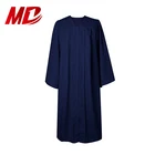 Blue High School School High School Graduation Robe US/UK Middle Matte Navy Blue High School Graduation Cap Robe
