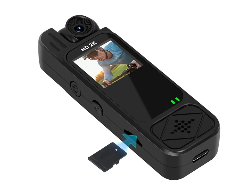 Newest 4K 2K Pocket Sport Camera with Screen Portable Recorder with Back Clip Bike Car Camera HD Infrared Night Vision Camcorder