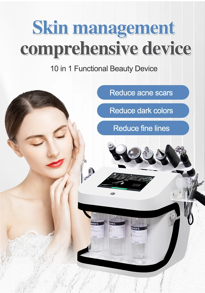 Aqua Peel Facial Machine Hydrodermabrasion Skin Rejuvenation Device for Professional Use 5 10 in 1 Hydra Jet Peel Hydrodermabrasion Facial Microdermabrasion Machine