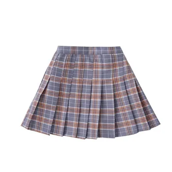 SE5553 Fashion New Spring Autumn Toddler Girl Plaid Pleated Skirt with Bow tie Children Girl Back to School short skirt