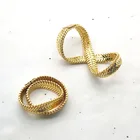 Snake Ring Snake Bone Chain Ring 18K Gold Plated New Trendy No Fade Ring Wholesale