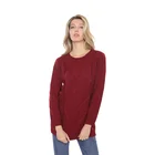 Pullover Long Long 2021 Autumn And Winter New Long-sleeved Round Neck Pullover Long Top Ladies Sweater