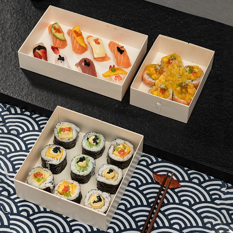 square sushi box