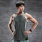 Wholesale Muscle Men Tank Tops Dry Fit Gym Vest Custom Logo Men Sport Workout Tank Top