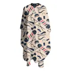 Cape Best Selling Salon Stylist Magnetic Silicone Hair Coloring Cutting Collar Cape Hairdressing Cape