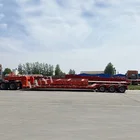 Truck Factory Price 3 Line 6 Axle Loader Truck 150 Ton Lowboy Lowbed Semi Trailer