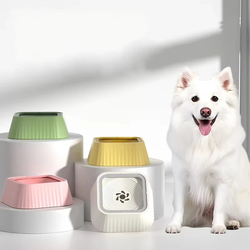 New Dog Water Bowl Non-wet Mouth Cat Neck Guard Dog Buoyancy Birdbath Pet Floating Drinker Pet Products supplier