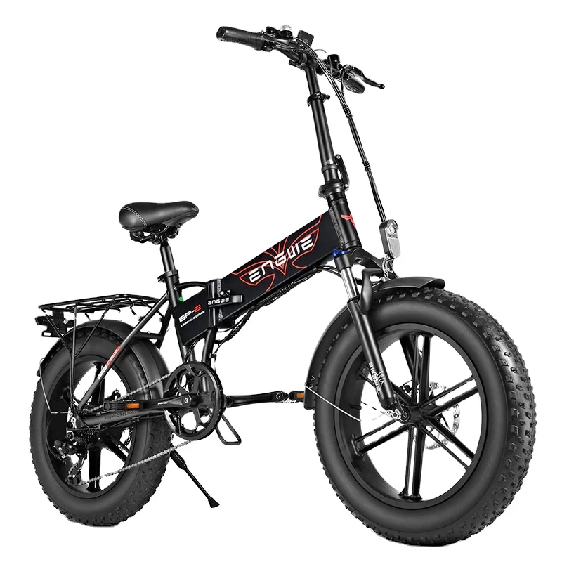 2024 EU Warehouse Engwe EP-2 Pro Pit Dirt Full Suspension City Bicycle Folding Electric Bike 20*4.0 Inch Best 48v 750w Custom