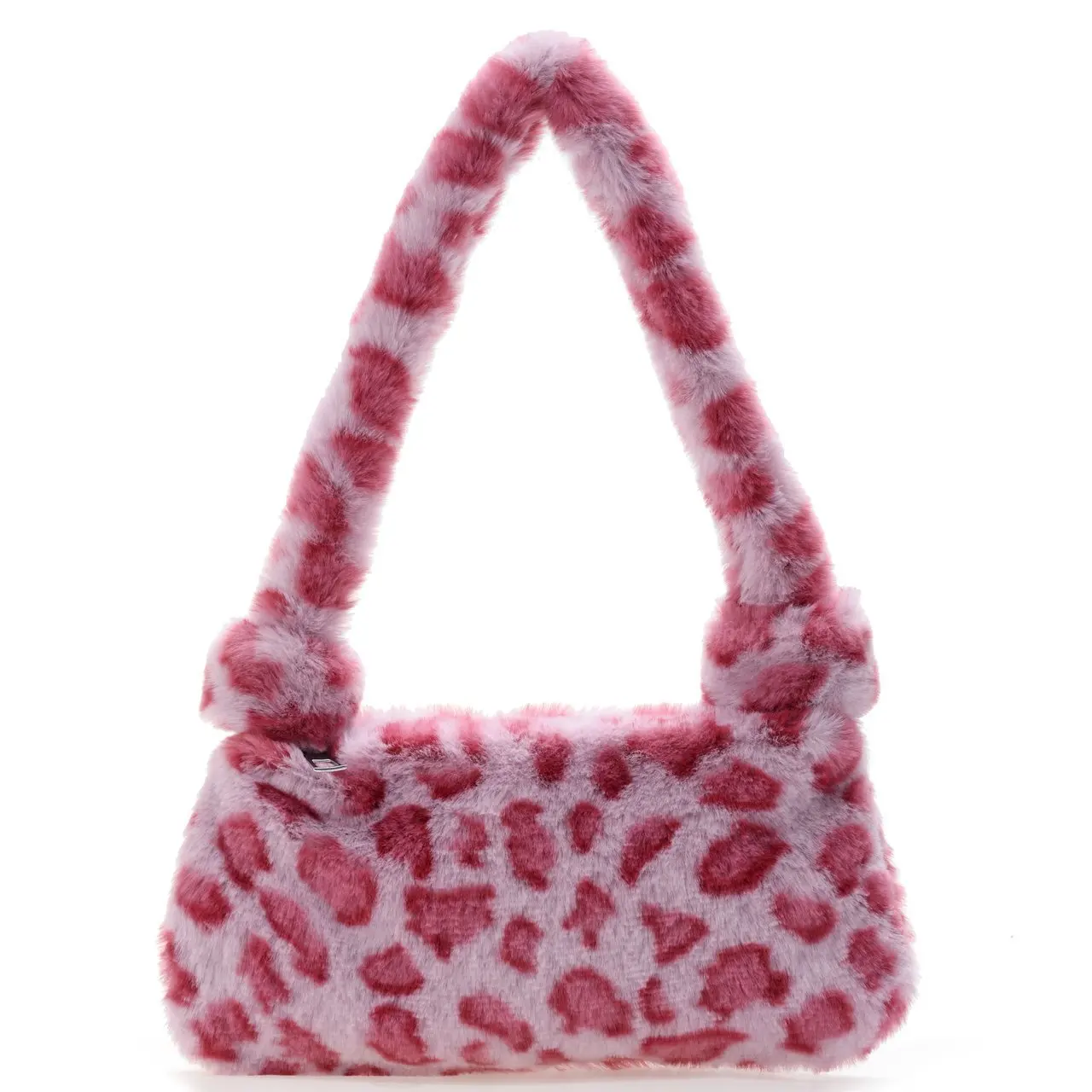 fluffy zebra tote bag