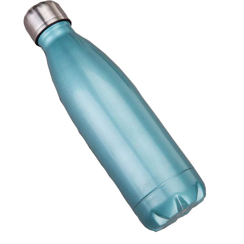 new Double wall stainless steel insulated water bottle logo sport bottle for outdoor metal car