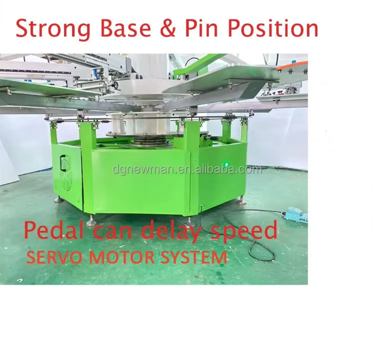 product popular octopus equipment 5 color 12 station full kits automatic carousel screen printing machine press printing-10