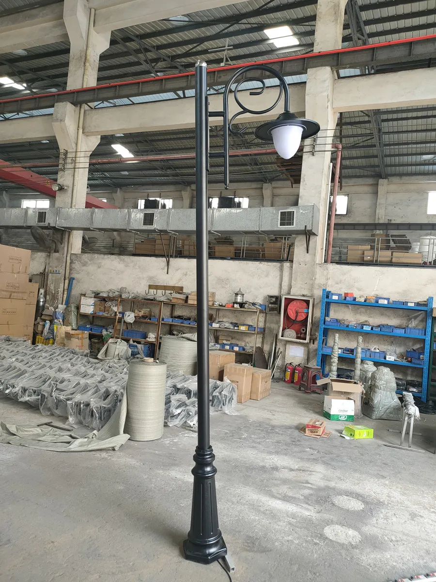 2021 post modern exterior lantern lights 3" post pillar lamp