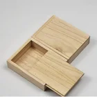 And Craft Wooden Box For Gift Custom Paulownia Wooden Gift Box With Sliding Lid For Art And Craft