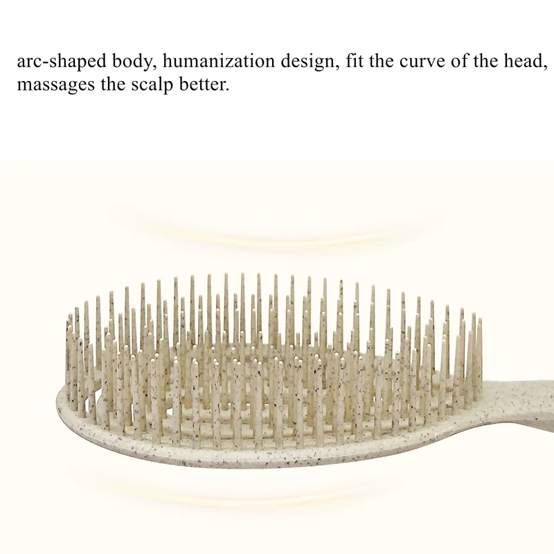 100 Bio Friendly Detangler Hair Brush Wheat Straw Detangling Hairbrush