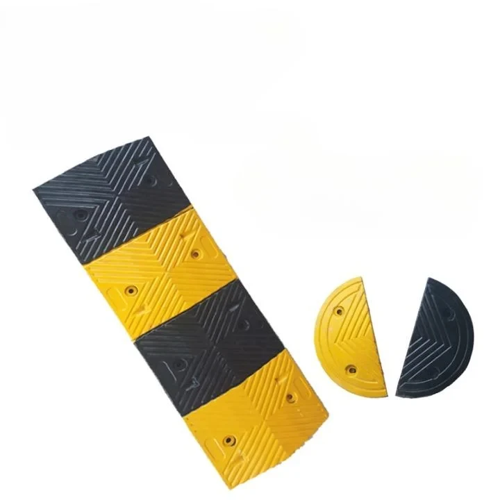 Wholesale Price Yellow and Black Road Rubber Speed Bumps