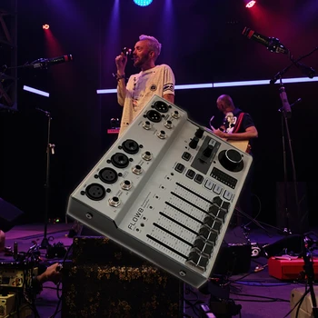 Flow 8 Digital Mixer With Bt Audio and USB Audio Interface Pa System Audio Sound Mixers