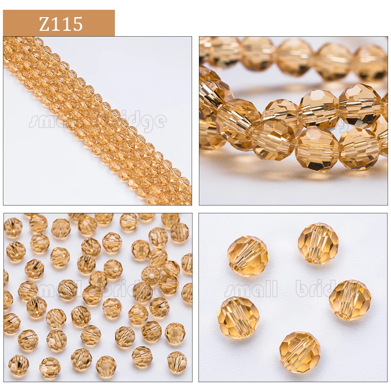 product 3 4 6 8mm austria round facet crystal beads for jewelry making bracelet diy accessories glass spacer loose beads-43